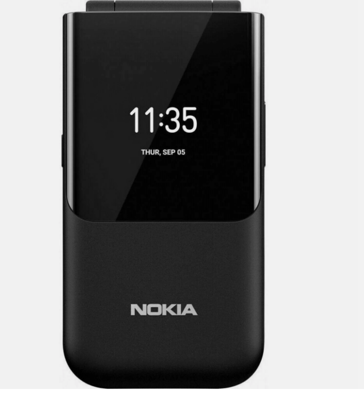 Original Nokia 2720 Flip (2019) Black 4G LTE Dual SIM  Unlocked  Cell Phone NEW