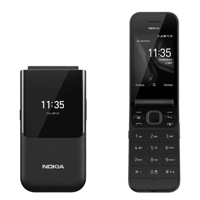 Original Nokia 2720 Flip (2019) Black 4G LTE Dual SIM  Unlocked  Cell Phone NEW