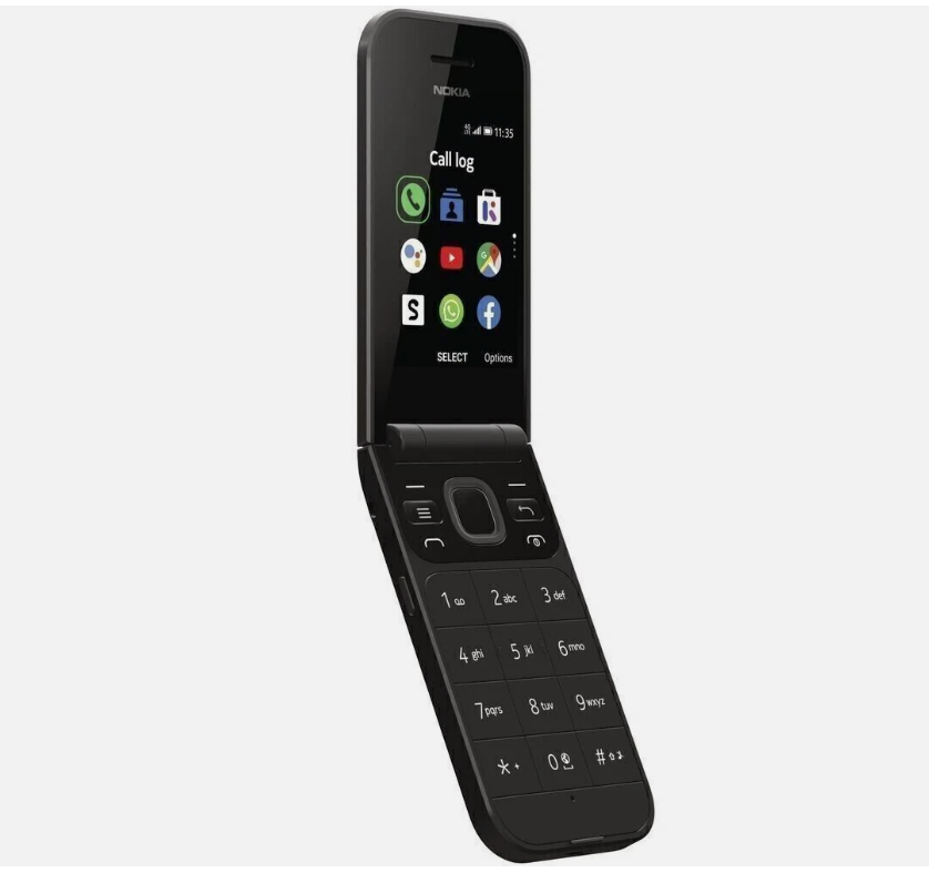 Original Nokia 2720 Flip (2019) Black 4G LTE Dual SIM  Unlocked  Cell Phone NEW