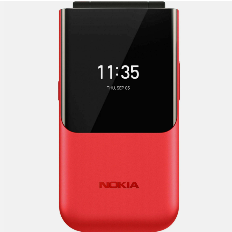 Original Nokia 2720 Flip (2019) Black 4G LTE Dual SIM  Unlocked  Cell Phone NEW