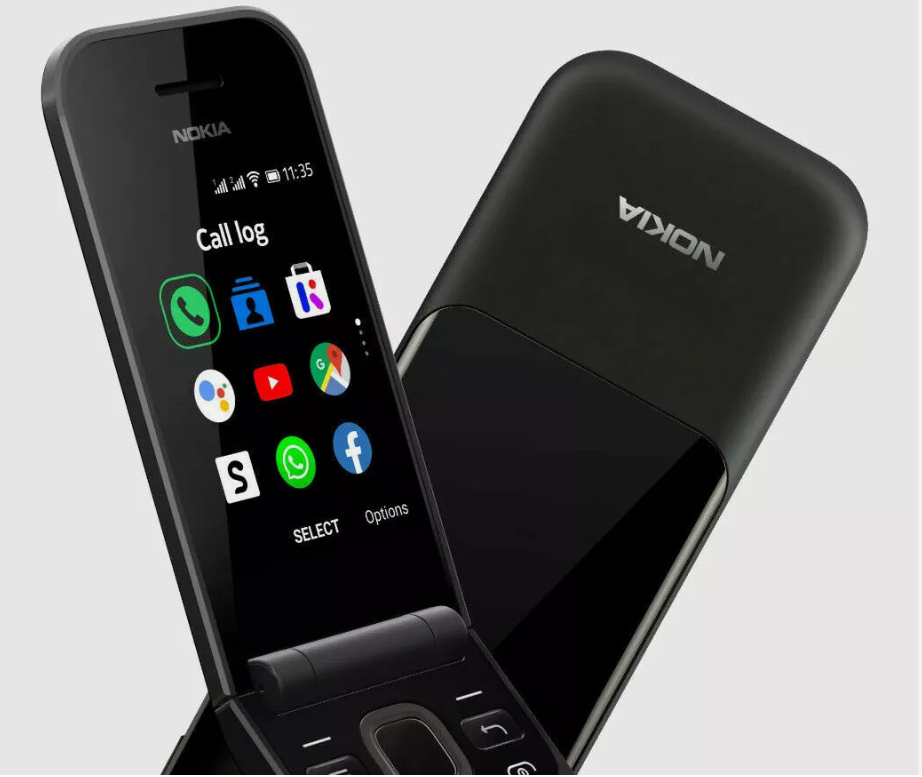 Original Nokia 2720 Flip (2019) Black 4G LTE Dual SIM  Unlocked  Cell Phone NEW