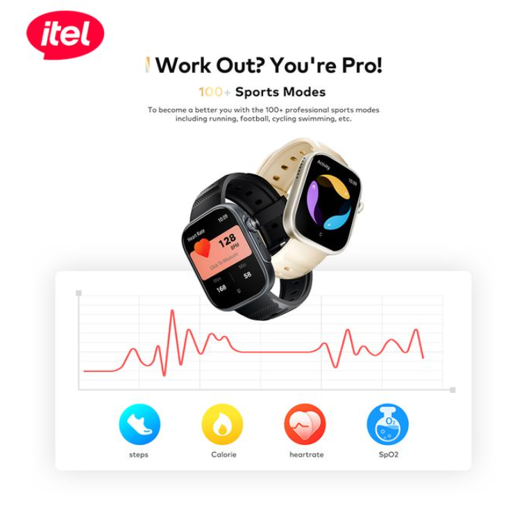 itel Storm Ultra 2.02'' HD Scratchproof IP68 O23 Smart Watch StormUltra  Smartwatches