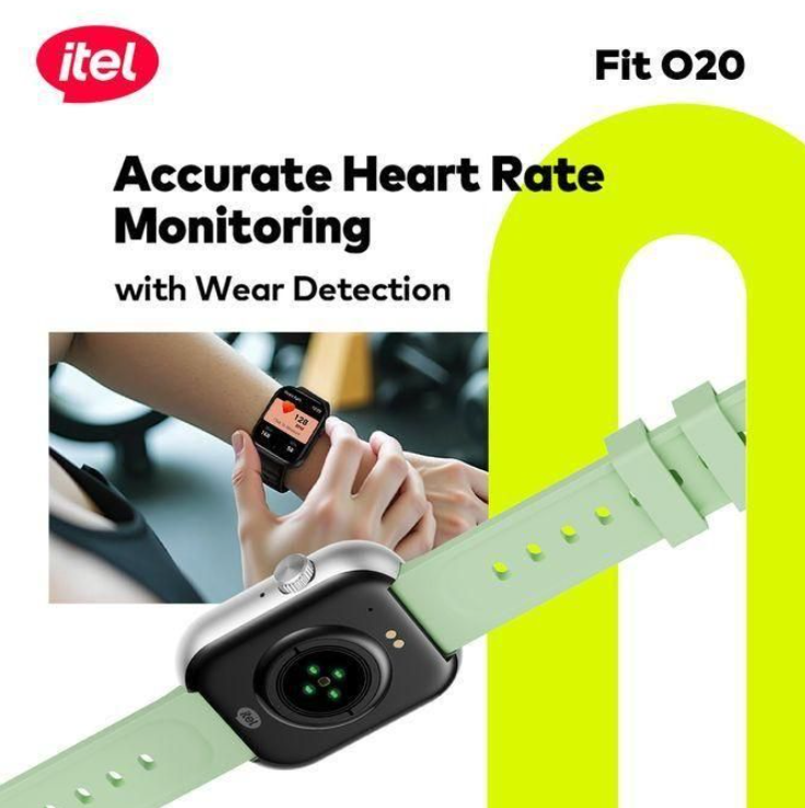 itel Smart Watch Fit O20 – 2.04" HD Display, IP68 Waterproof, AI-Powered Watch Faces, BT 5.3, Extra Strap, Smartwatches