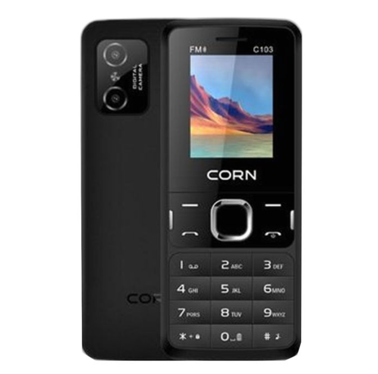 Corn C101, Super Torch, Dual SIM, 1150mAh TYPE C Charger  Featured Phones