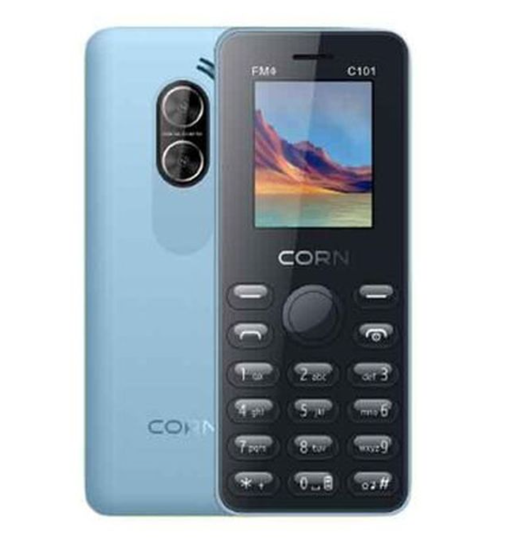 Corn C101, Super Torch, Dual SIM, 1150mAh TYPE C Charger  Featured Phones
