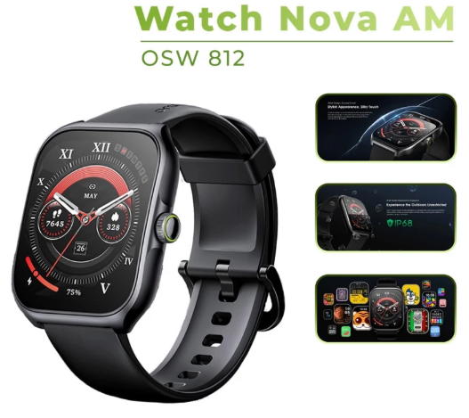 oraimo Watch Nova AM 2.01" AMOLED Screen Curved Cover Smart Watch