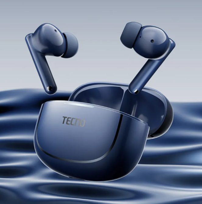 Tecno Buds 4 Air BD04 TWS Earbuds, 320mAh, Up To 22 Hours Playtime, Enhanced Bass, Touch Control Bluetooth Earphones