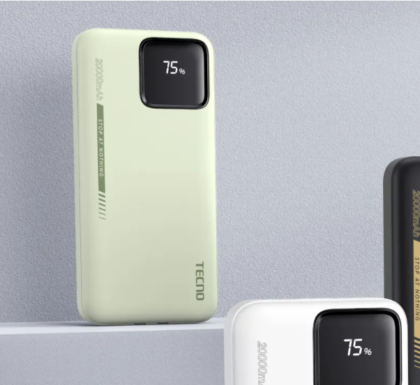 TECNO TPB-P204Q 20000mAh 22.5W  FAST CHARGING Omni Tank PB With LED display Power Banks