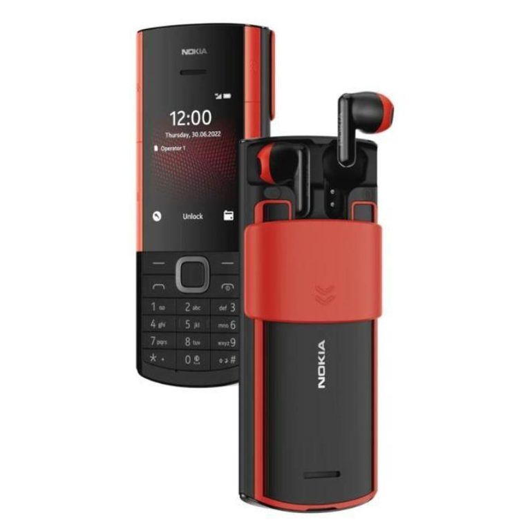 Special Offer! New Nokia 5710 Keypad Phone With Inbuilt Wireless Earbuds, Dual Sim, Bluetooth, Featured Phones and Bluetooth Earphones