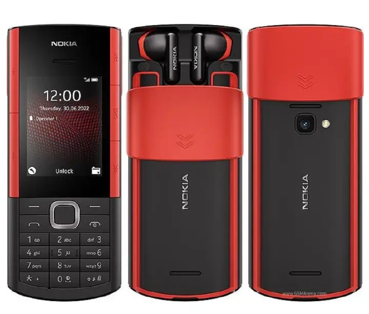 Special Offer! New Nokia 5710 Keypad Phone With Inbuilt Wireless Earbuds, Dual Sim, Bluetooth, Featured Phones and Bluetooth Earphones