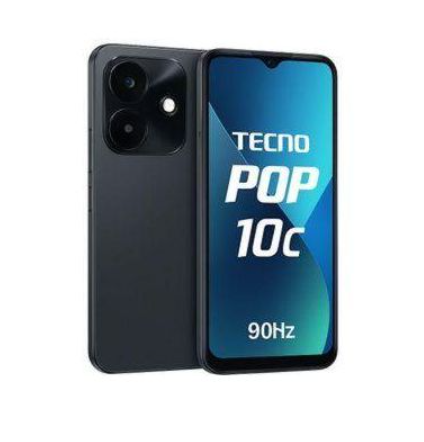 TECNO Pop 10C 64GB Storage upto 4(2+2)GB RAM 6.6" HD+90Hz Refresh 13MP+8MP 5000mAH Super Battery 18W Type-C Fast Charge Dual 4G Network Side Fingerprint Smart Phone