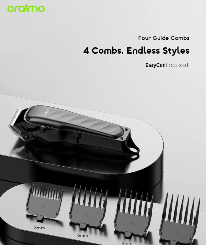 oraimo EasyCut Super Powerful Adjustable Hair Clipper Shaving Machine