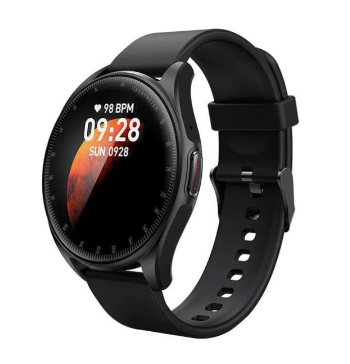 Tecno Watch 3, 1.39'' IPS Display, BT Call, Accurate Blood Oxygen Detection, IP68- Black Smartwatches