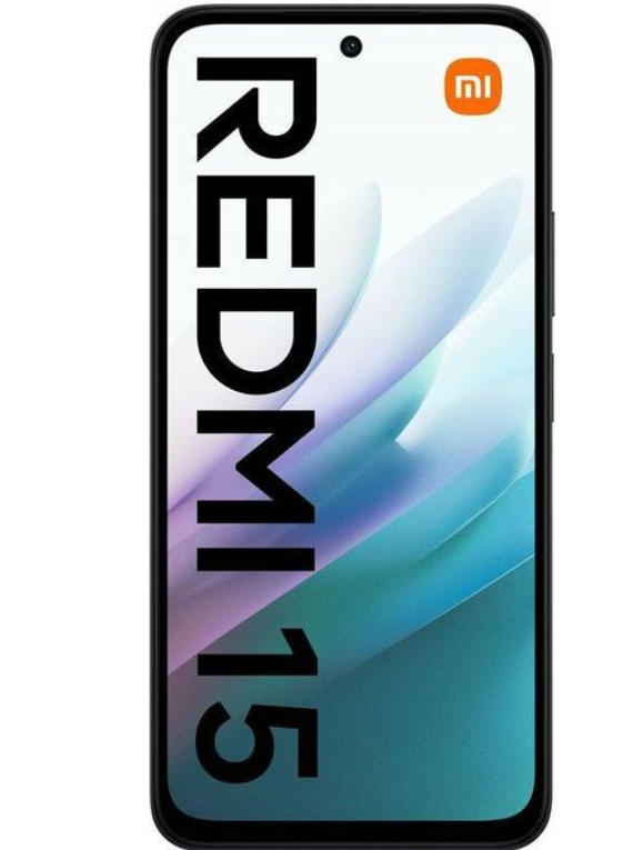 XIAOMI Redmi 15 4G, 6GB RAM + 128GB, 7000mAh, Black (2YRs WRTY) Smart Phones + free powerbank