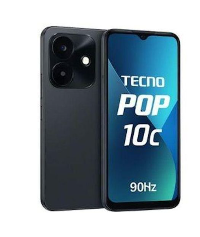 Tecno POP 10c, 6.6", 2GB RAM + 64GB, 13MP, 4G (Dual SIM) 5000MAh - Black