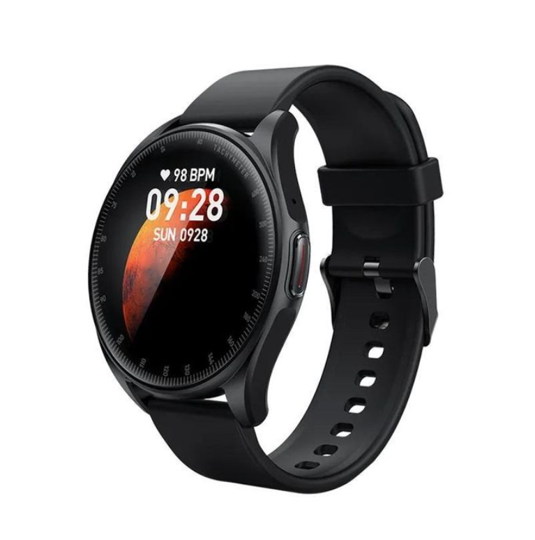 Tecno Watch 3, 1.39'' IPS Display, BT Call, Accurate Blood Oxygen Detection, IP68- Black  Smartwatches