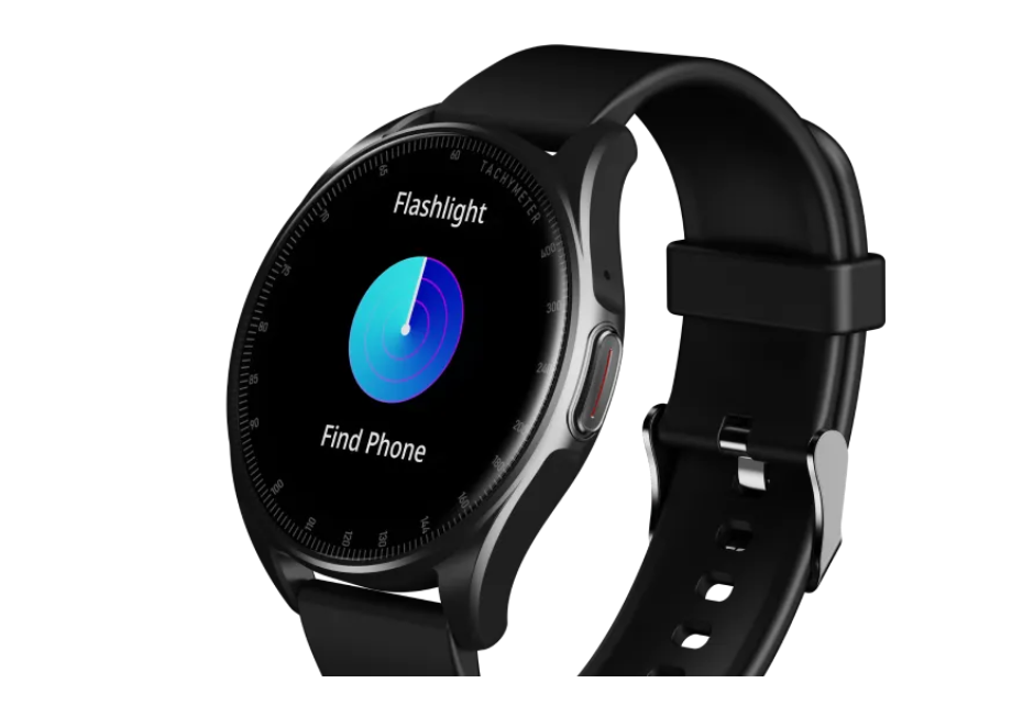 Tecno Watch 3, 1.39'' IPS Display, BT Call, Accurate Blood Oxygen Detection, IP68- Black  Smartwatches