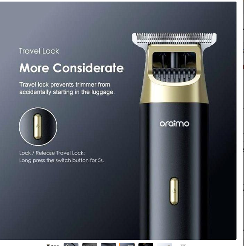 Oraimo Trimmer OPC- TR12 Smart Adjustable Speed Multi-functional Trimmer With Travel Lock