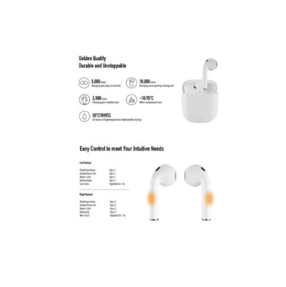 Itel Bud Neo TWS Bluetooth Touch Control Earbuds With Noice Cancelation  Bluetooth Earphones