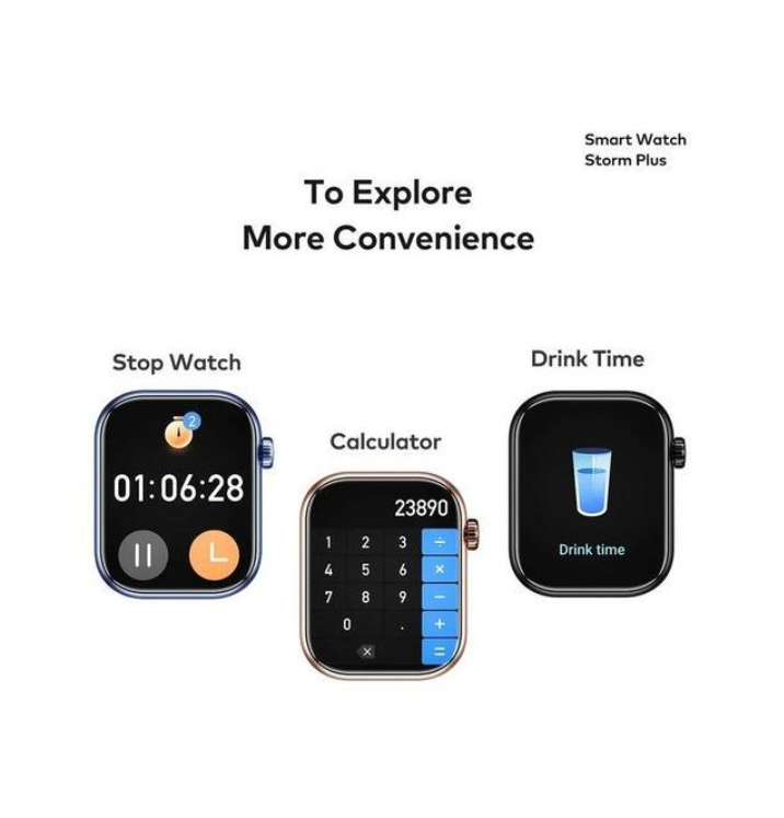 SMARTWATCHES!! Itel 2.01" HD Water Proof ISW-015 Storm Plus Smart Watch