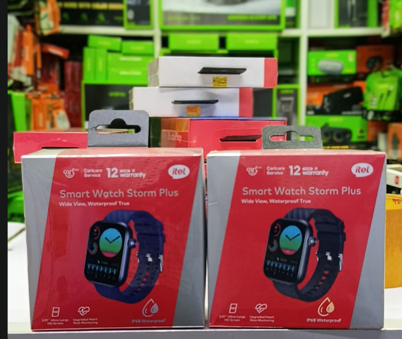SMARTWATCHES!! Itel 2.01" HD Water Proof ISW-015 Storm Plus Smart Watch