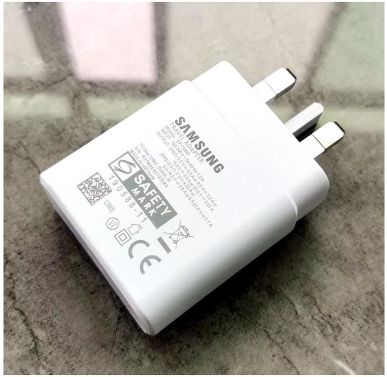 Samsung 45W Original PD Adapter USB-C Super Fast Charger. for android phones and tablet.