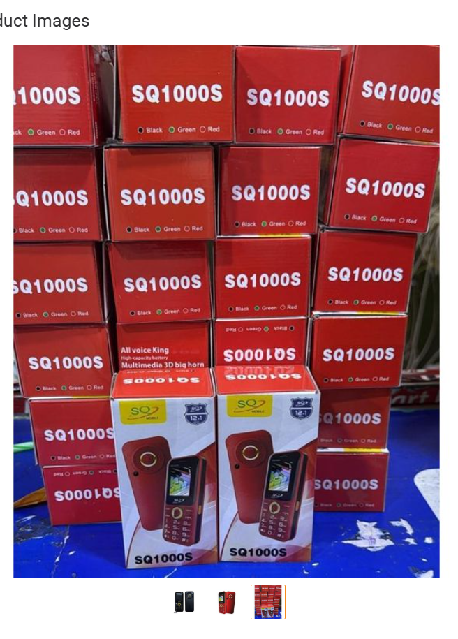 SQ 1000S Dual Sim Keypad Phone 6800mAh