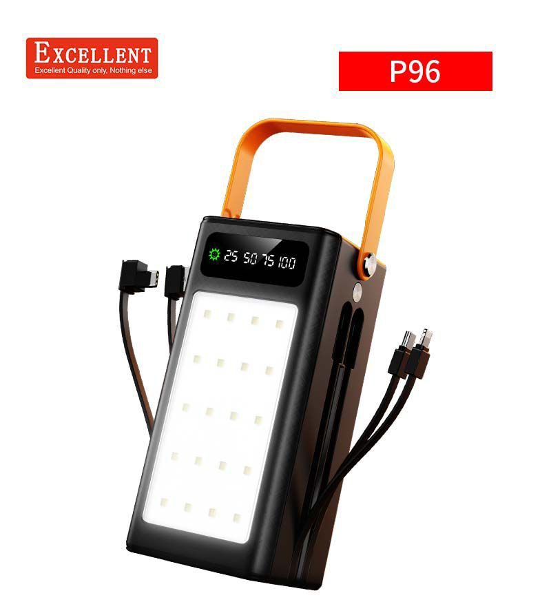 EXCELLENT P96 50000mAh FAST CHARGING POWER BANK WITH LED LIGHTINING FOR OUTDOOR CAMPING