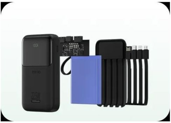 Tecno S101Q Power Bank , 22.5W Ultra Power Super Small Size Universal Compatibility , Elegant Design with LED Display ,Over-current (OCP) , Over-voltage (OVP) ,Short-circuit (OSP)