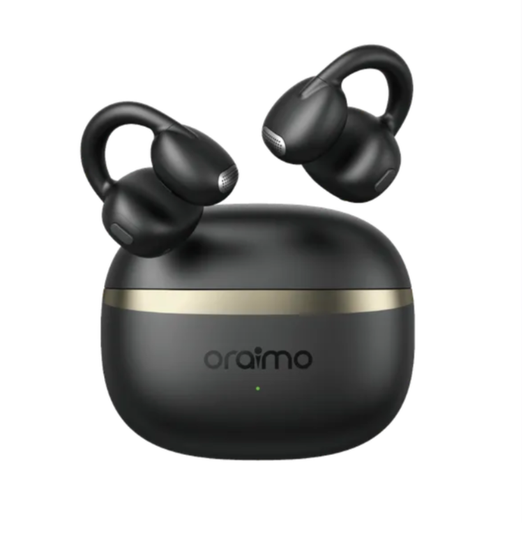 oraimo OpenSnap Clip-On True Wireless Earphones with  Comfortable and Secure Fit,  Open-Ear Bass Boost,  Noise Cancellation in Calls & Dual-device Connectivity