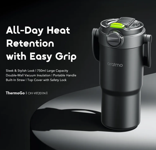 oraimo ThermoGo 750ml Stainless Steel Insulated Thermos