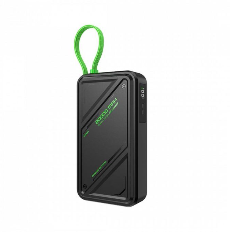 Infinix GT Powerbank Fast Charging Powerbank, 20000 mAh, Type-C Output Max 55W Flash Charging ,Digital Display, 40W High-Speed Recharge Input - Black