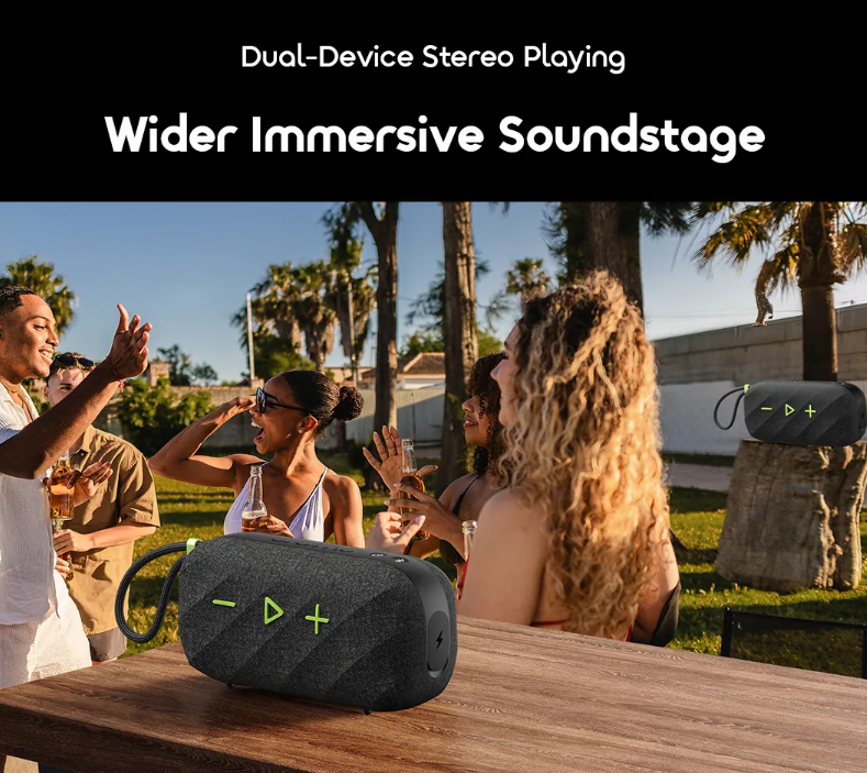 oraimo SpaceBox Active 25W Portable Speaker with FM Radio & Custom EQ Wireless Bluetooth Speaker