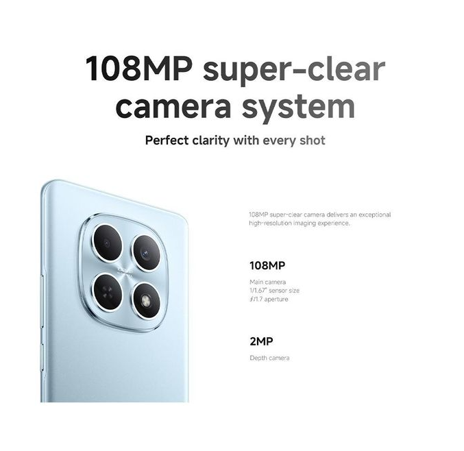 XIAOMI Redmi Note 15, 6.8", 6GB RAM + 128GB, 6000mAh, Black (25 Months Warranty) Smart Phones