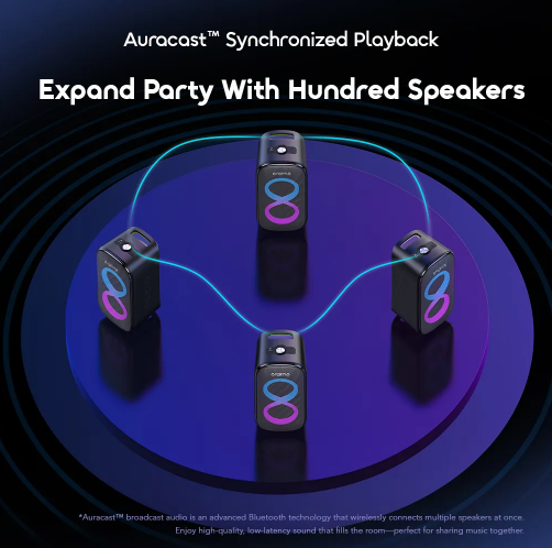 oraimo SpaceBox Max 200W Auracast SpaceBox Max  Portable Bluetooth Speakers