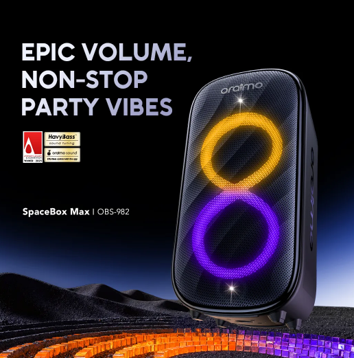 oraimo SpaceBox Max 200W Auracast SpaceBox Max  Portable Bluetooth Speakers