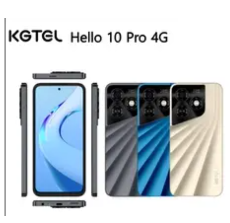 KGTEL Hallo 10 PRO 4G 128GB + 12GB(4GB+8GB) 50MP Camera 6.67 HD Full Screen 5000mAh Dual SIM Side Fingerprint Android Smart Phones