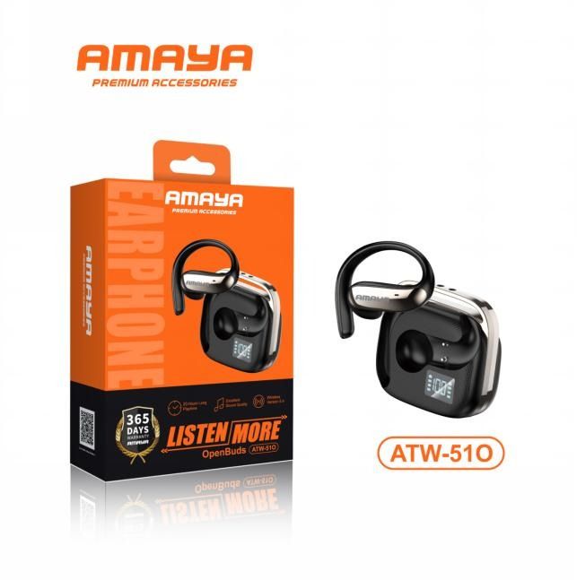 Amaya OpenBuds ATW-510 20 Hours long playtime bluetooth earbuds  Bluetooth Earphones