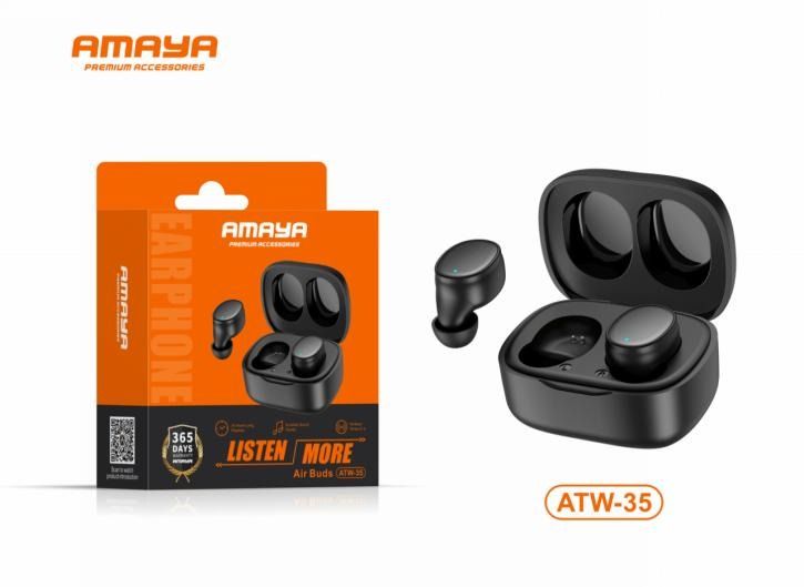Amaya Air Buds ATW-35 Earbuds 34 hours long playtime  in ear design Bluetooth Earphones