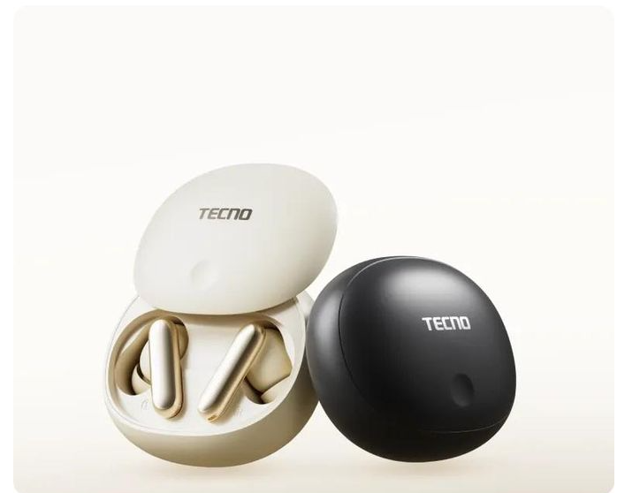 Tecno TRUE 1 Air ,TUO1 Air , Active Noise Cancellation TWS, Waterproof rate , 42dB Hybrid Noise Cancellation  Bluetooth Earphones