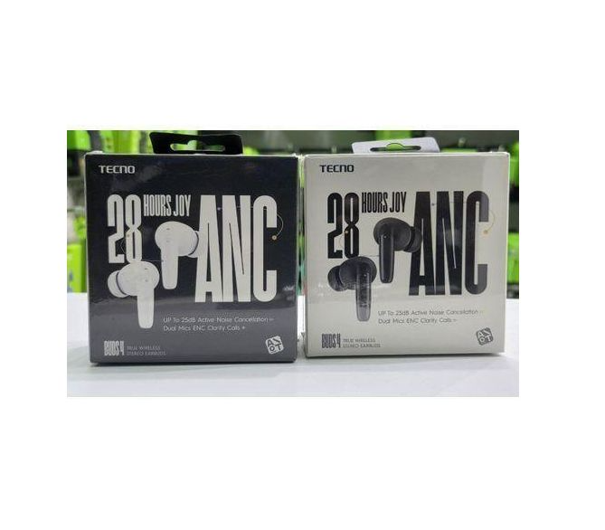 Tecno Buds 4 BD04 – True Wireless Stereo Earbuds with Long Battery Life & Crisp Sound Bluetooth Earphones