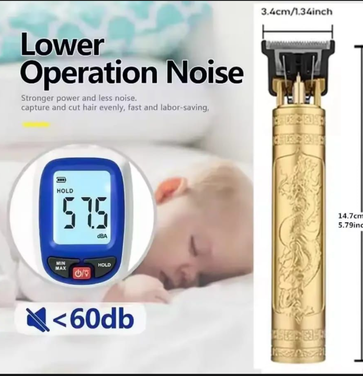 Vintage T9 CORDLESS Rechargeable Hair Clippers/electric Shaver