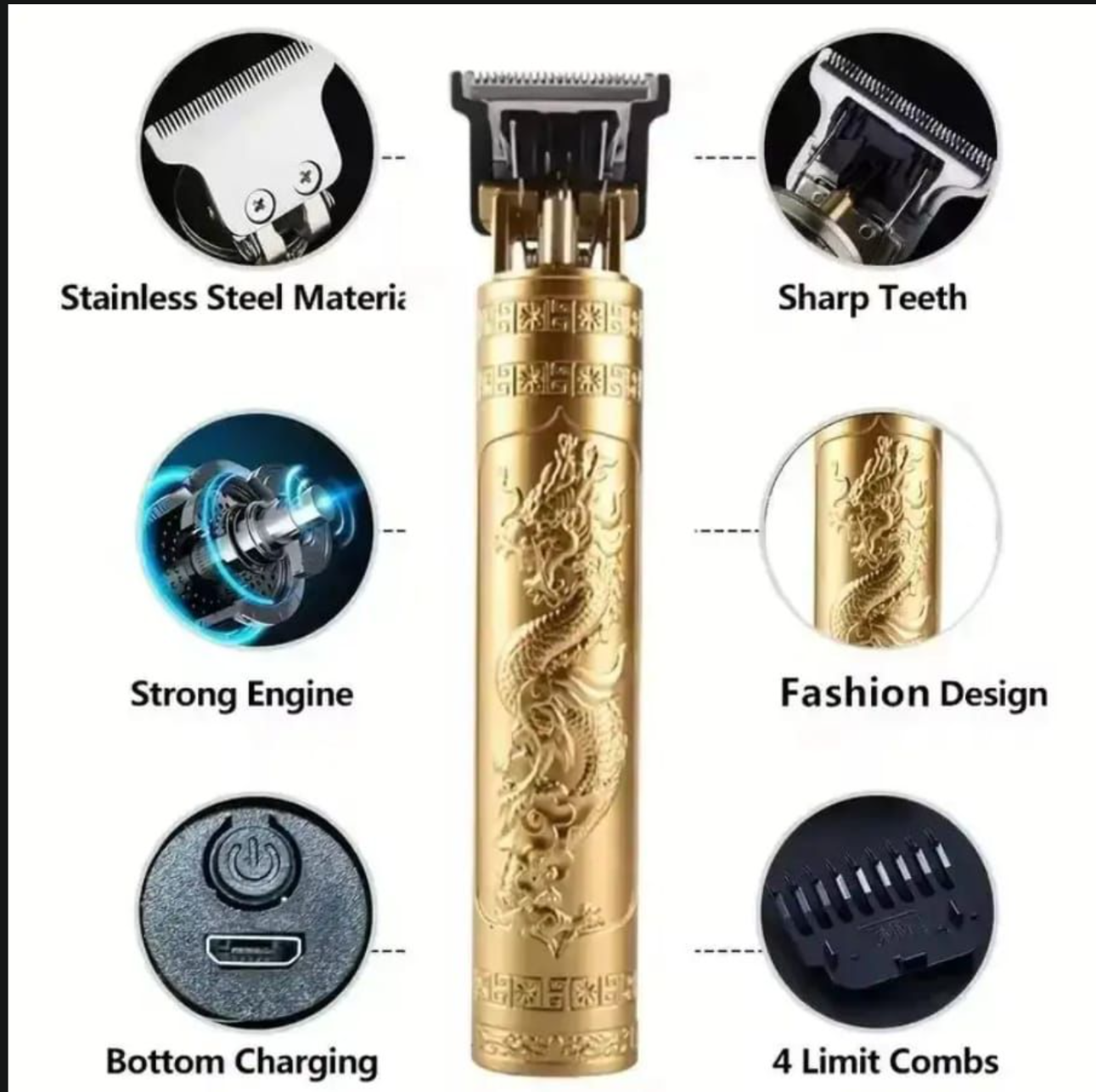 Vintage T9 CORDLESS Rechargeable Hair Clippers/electric Shaver