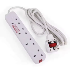 [ TODAY CLEARANCE OFFER ]Free Gift with Every Power King UK Outlet Extension Socket Wire Home  220V Commercial Power Strip Shell Copper Piano Xenon ABS Nordic Extension 13A