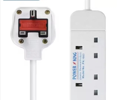 [ TODAY CLEARANCE OFFER ]Free Gift with Every Power King UK Outlet Extension Socket Wire Home  220V Commercial Power Strip Shell Copper Piano Xenon ABS Nordic Extension 13A