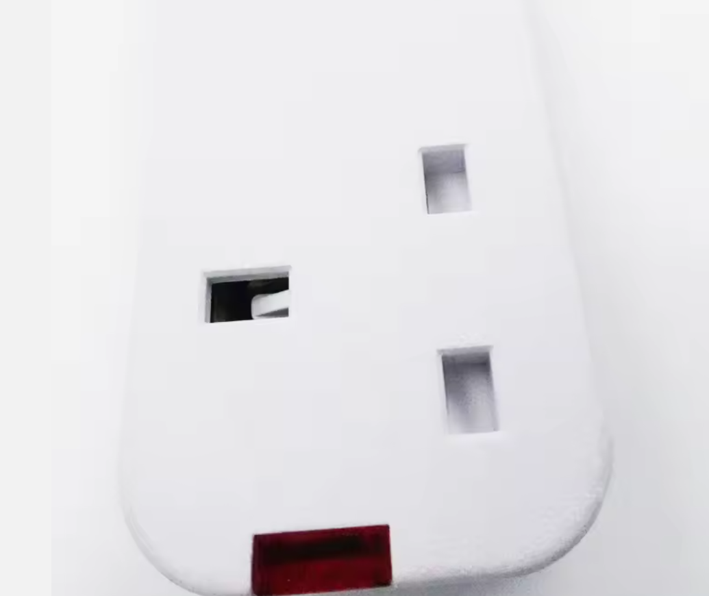 [ TODAY CLEARANCE OFFER ]Power King Commercial & Home Best 4 Way Power Extension With Long Cable // Power extenson - White