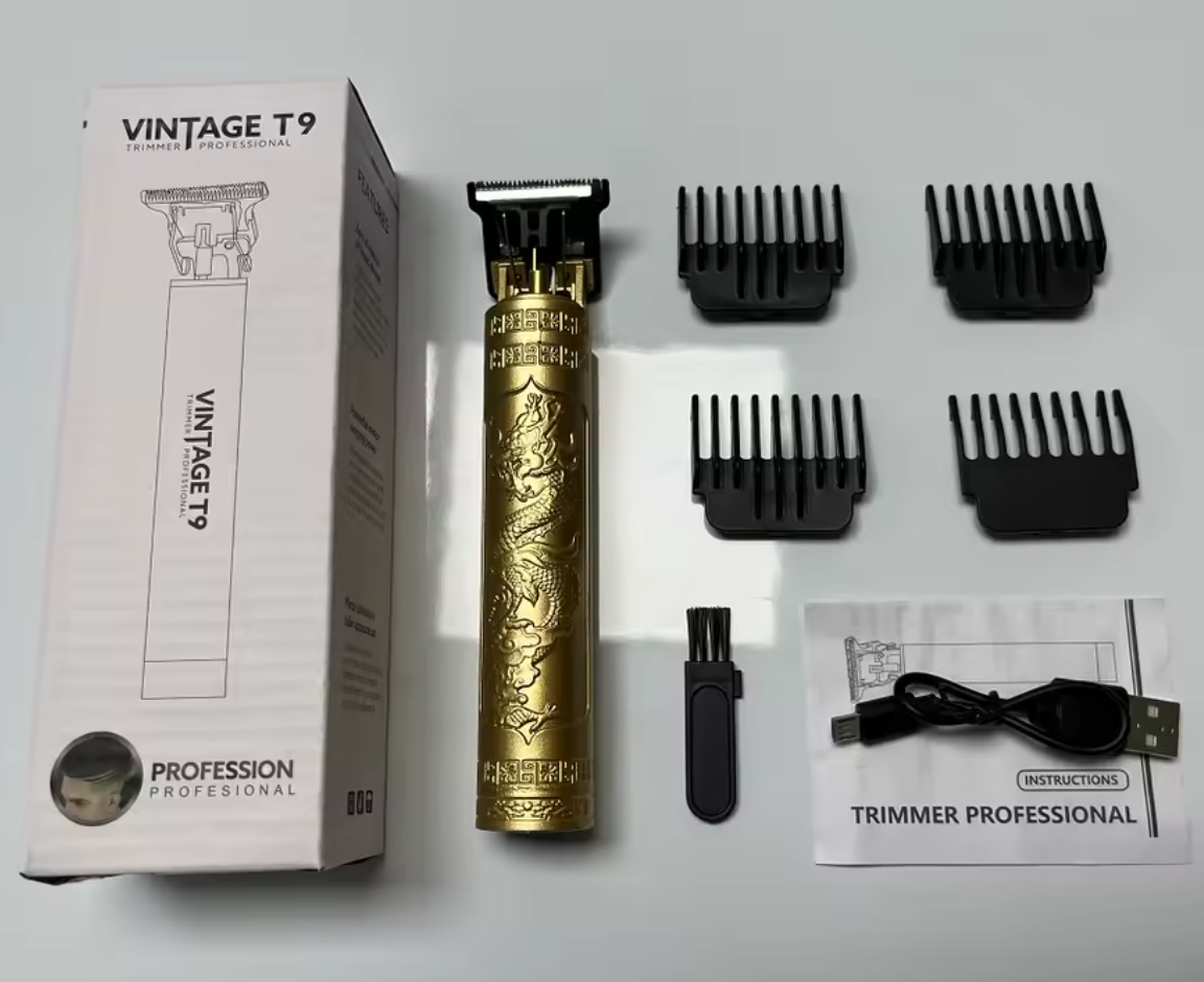GRAB YOURS TODAY // ON OFFER📍📍Professional Vintage Electric Rechargeable 10W Hair Clipper & Barber Trimmer T9 for Men's Hair Cutting