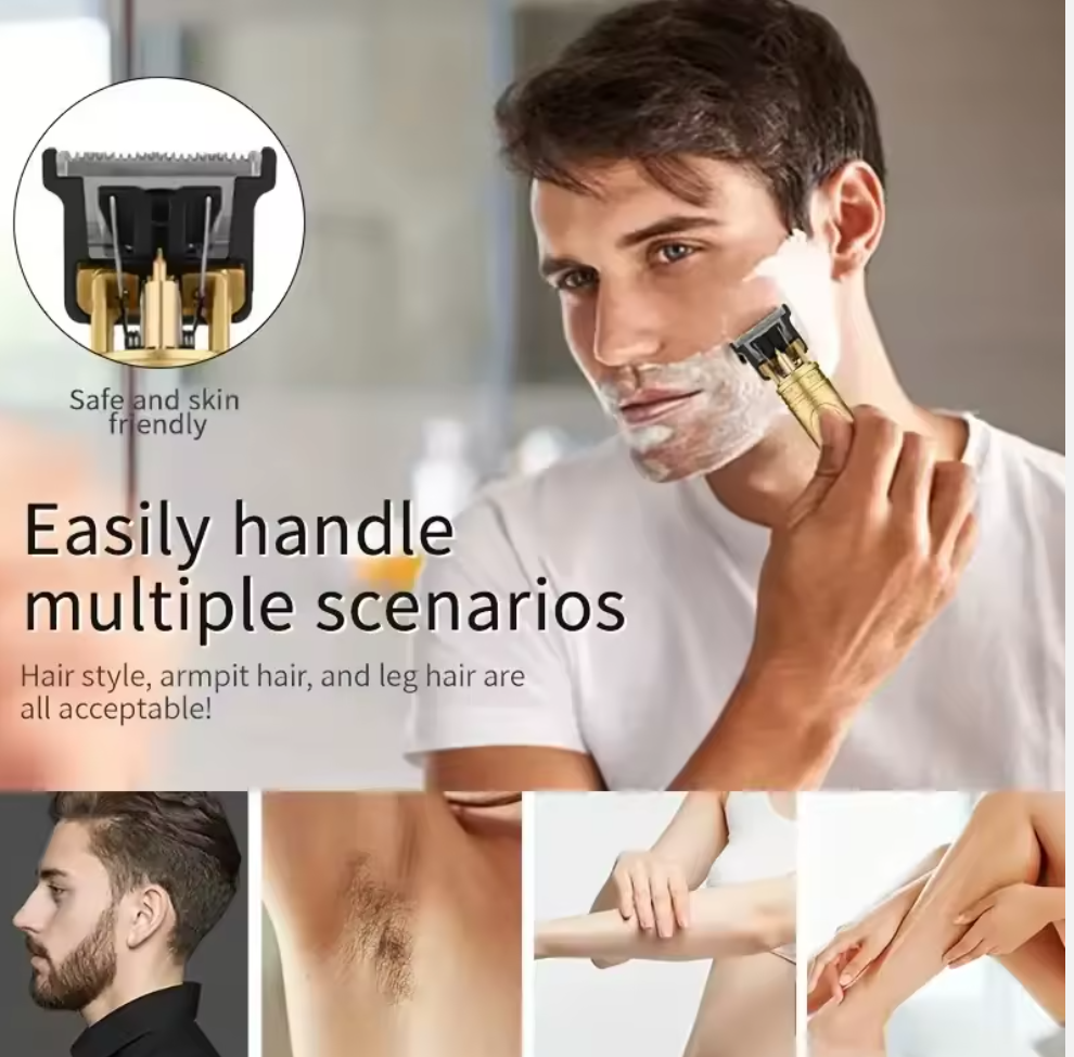 GRAB YOURS TODAY // ON OFFER📍📍Professional Vintage Electric Rechargeable 10W Hair Clipper & Barber Trimmer T9 for Men's Hair Cutting