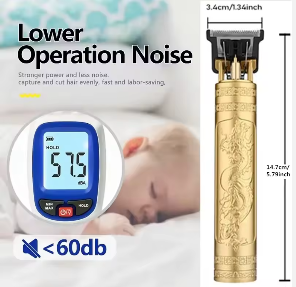 GRAB YOURS TODAY // ON OFFER📍📍Professional Vintage Electric Rechargeable 10W Hair Clipper & Barber Trimmer T9 for Men's Hair Cutting