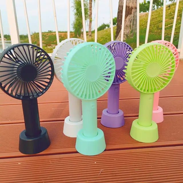 3 Speed Personal Fan with stand - Rechargeable